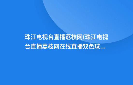 珠江电视台直播荔枝网(珠江电视台直播荔枝网在线直播双色球)