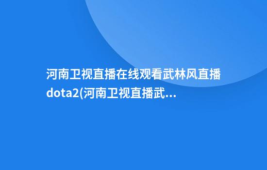 河南卫视直播在线观看武林风直播dota2(河南卫视直播武林风今晚_视频在线观看)